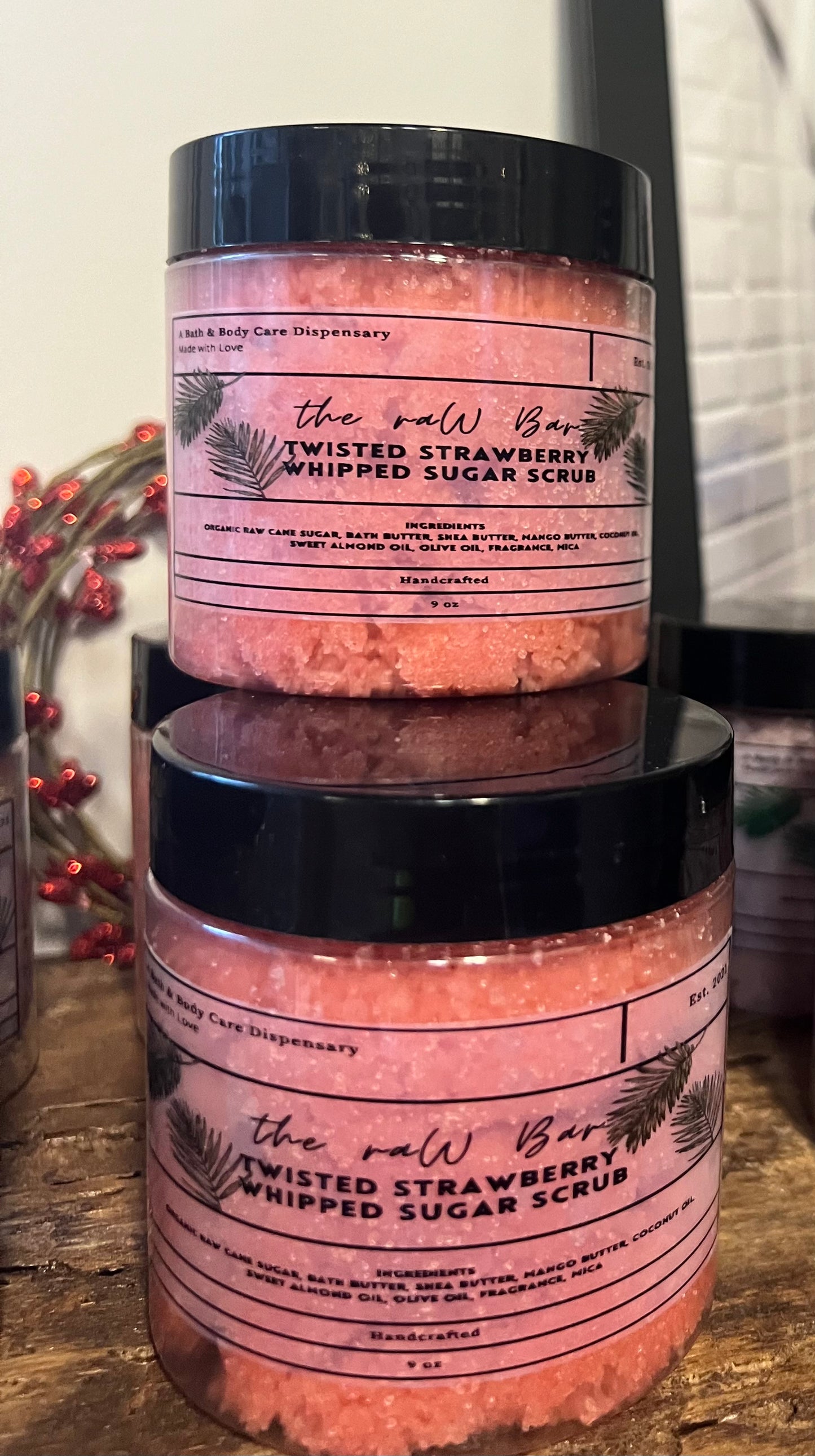 Whipped Sugar Scrub (Twisted Strawberry)